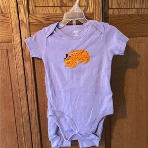Amazon Essentials Lavender outfit with Orange Cat